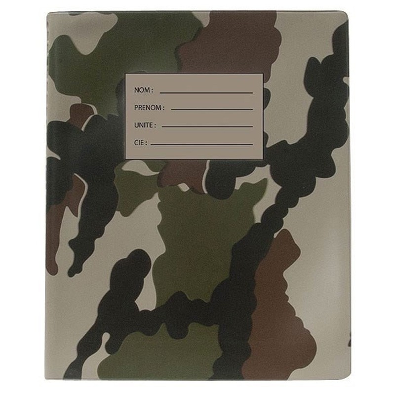 Classeur chef de groupe camouflage au format A5 avec bande d'identification