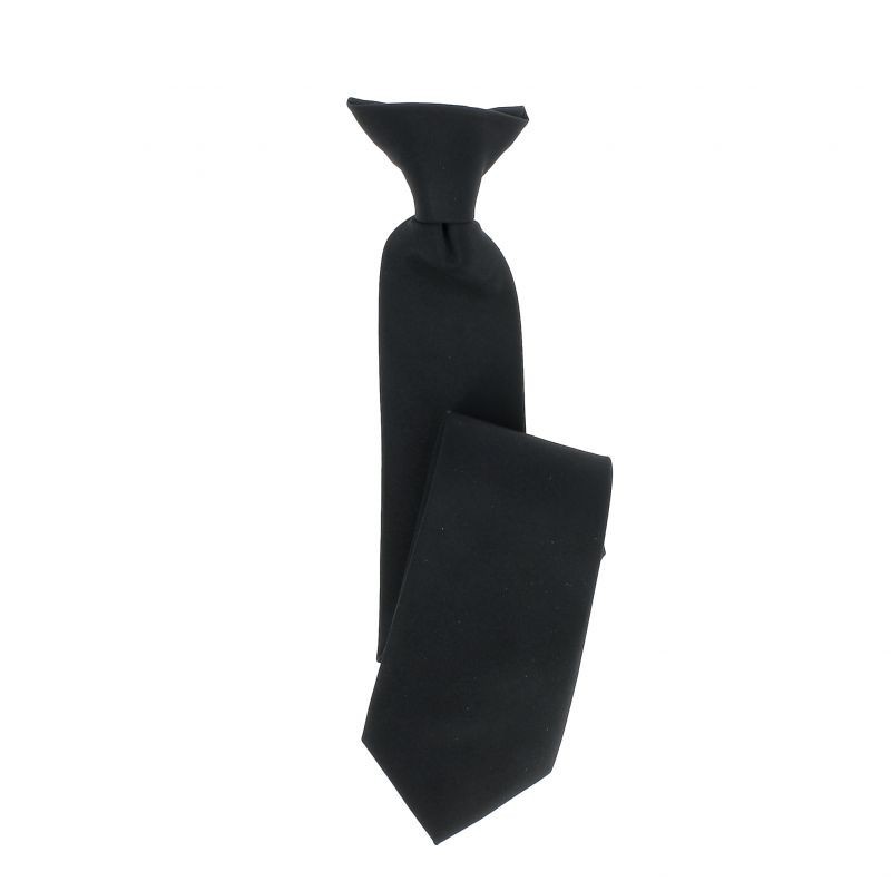 Cravate noire cityguard facile à mettre