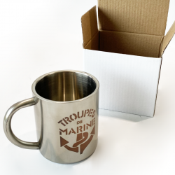 Mini mug troupes de marine avec carton de rangement