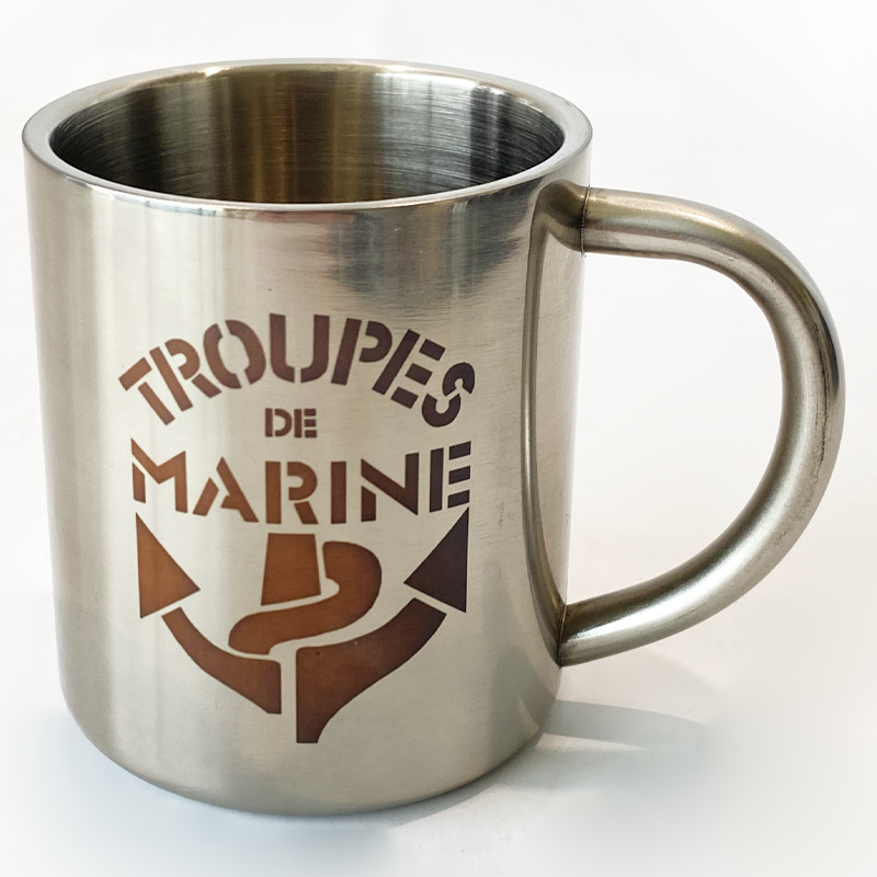 Mini mug troupes de marine de face