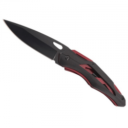 Couteau Herbertz 12cm Alu Noir et Rouge