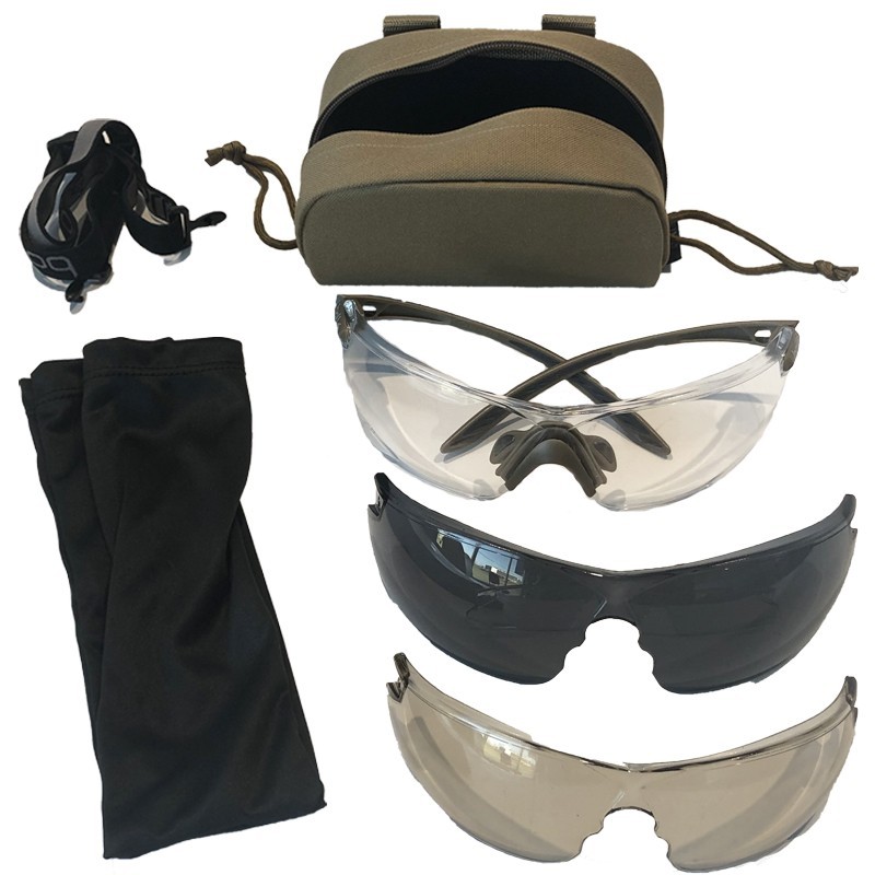 Lunettes hybrides de protection Tracker (écran Fumé) - Noir