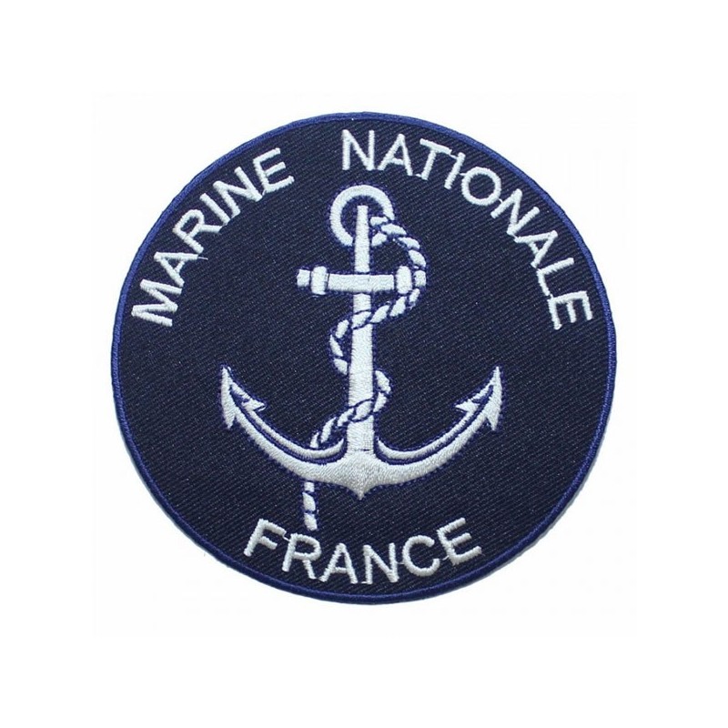 Ecusson Marine Nationale bleu marine