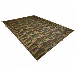 Bâche Terrain 3 x 4 m Ultra-Light Camouflage Dépliée de Profil