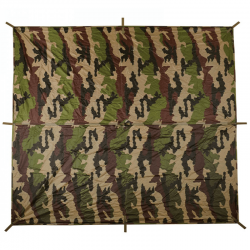 Bâche Terrain 3 x 3 m Ultra-Light Camouflage Dépliée