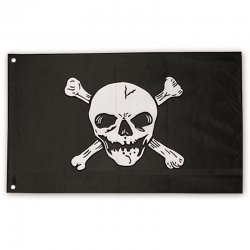 Drapeau Pirate (Jolly Roger) Déplié