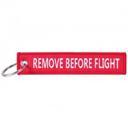 Porte-Clés "Remove Before Flight" Rouge de la marque Fostex Garments