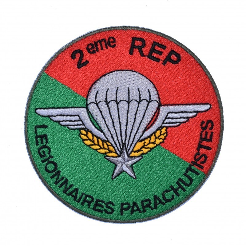 Ecusson brodé Légion Etrangère 2ème Régiment Etranger Parachutistes (2ème REP)
