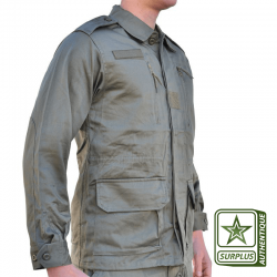 veste treillis militaire kaki CityGuard avec 4 poches à l'avant