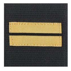 galon de poitrine armes jaunes de l'armée de terre lieutenant