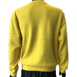 Sweat-Shirt de couleur jaune composé de coton et de polyester