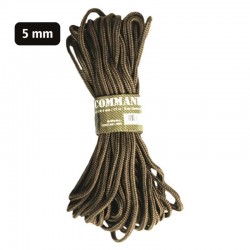 corde commando très résistante de 5 mm de diamètre et 15 m de longueur