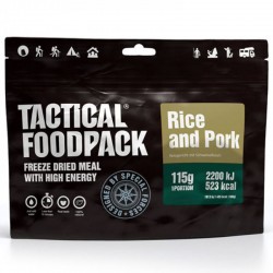 ration de survie porc et riz de la marque Tactical Foodpack
