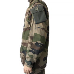 Veste T4 Camouflage CE Hiver Neuve  de Profil avec Poche Latérale et Poche d'Épaule