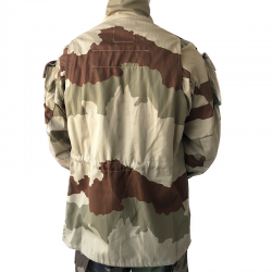 Veste de Combat T4 S2 Neuve Camouflage Sable de Dos avec Cordon de Réglage à la Taille