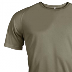 T-Shirt Respirant Kaki Zoom