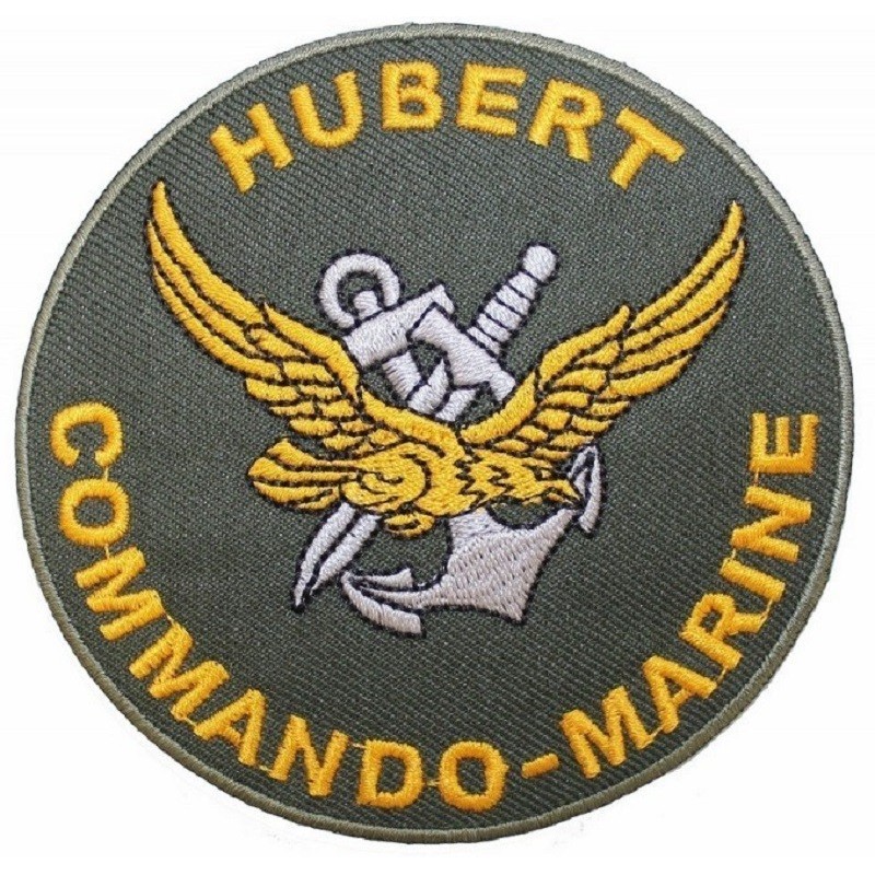 Ecusson brodé Commando-Marine Hubert