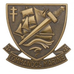 Insigne de Béret Bronze Commando Marine