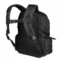 sac à dos 35L noir avec Bretelles de portage ergonomiques et dos mesh respirant
