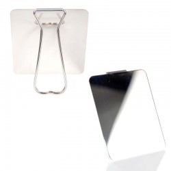 Miroir de bivouac en métal Inox