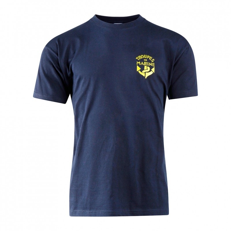 Tee-shirt bleu marine 100% coton