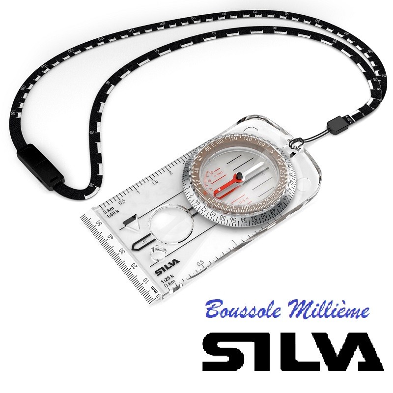 Boussole De Poche SILVA 37617, étanche Avec Thermomètre Et Mousqueton