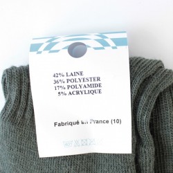 Chaussettes 42% laine 36% Polyester 17% Polyamide 5% Acrylique