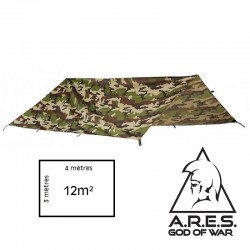 Bâche Ares 3 x 4 m camouflage imperméable