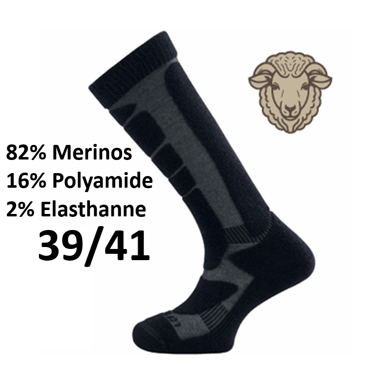 Chaussettes "Climat froid" Armée Française 82% laine Mérinos