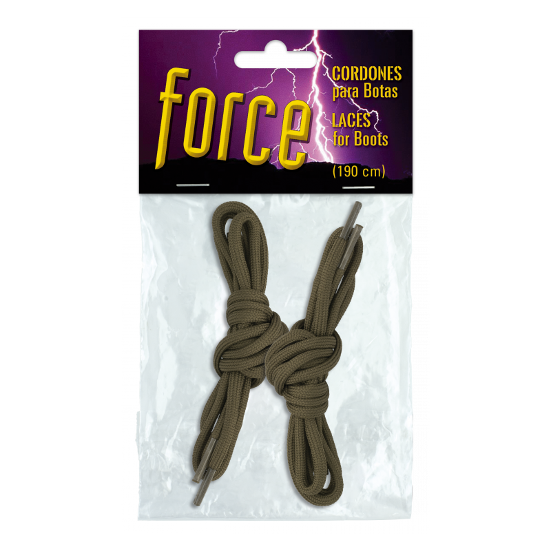 Paire de lacets 190cm coloris Marron