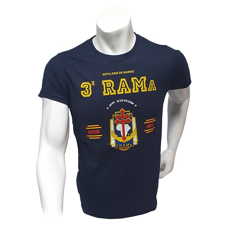 Tee shirt tradition du 3ème Régiment d'Artillerie de Marine RAMa de Canjuers (83)