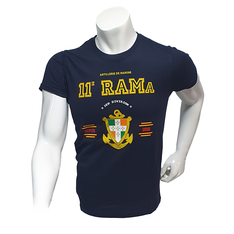 Tee shirt tradition du 11ème Régiment d'Artillerie de Marine RAMa de Rennes (35)