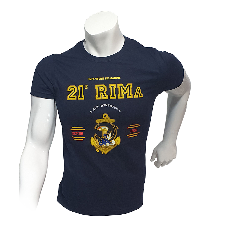 Tee shirt tradition du 21ème Régiment d'Infanterie de Marine RIMa de Fréjus (83)