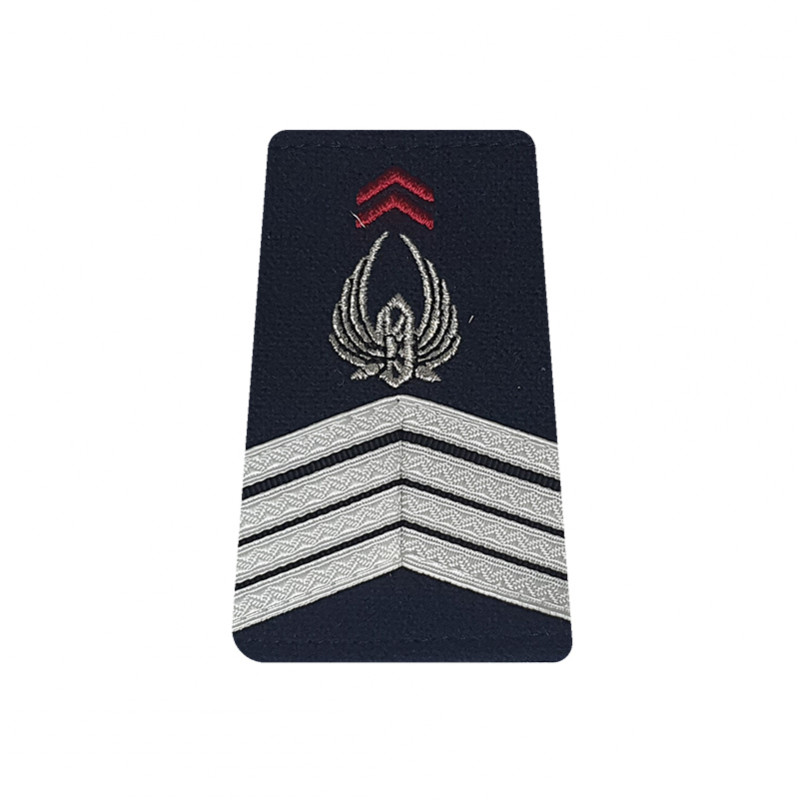 Fourreaux d'épaules Armée de terre Française, grade de Maréchal des logis-chef BM2, Arme du Train