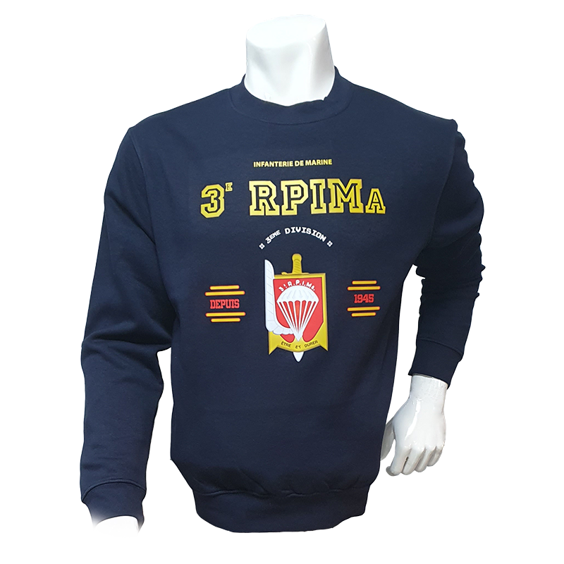 Sweat Shirt Tradition du 3ème Régiment Parachutiste d'Infanterie de Marine (RPIMa)