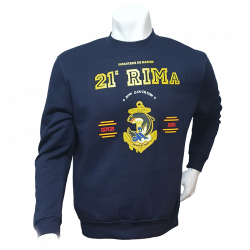 Sweat shirt tradition du 21ème Régiment d'Infanterie de Marine RIMa de Fréjus (83)