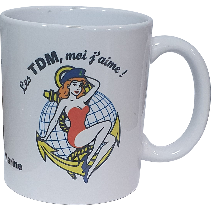 Mug Troupes de Marine TDM sélectionné dans la collection Xtrêm limit "Moi j'aime"