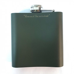 Flasque à spiritueux Troupes de Marine TDM d'une contenance de 180ml