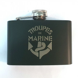 Flasque à spiritueux Troupes de Marine TDM d'une contenance de 120ml