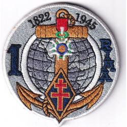 Ecusson brodé du 1° Régiment d'Infanterie de Marine - 1ème RIMa d'Angoulême (16)