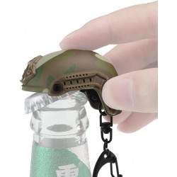 Porte-clés ouvre-bière en forme de Casque militaire OPS Core camouflage
