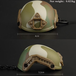 Porte-clés ouvre-bière en forme de Casque militaire OPS Core camouflage