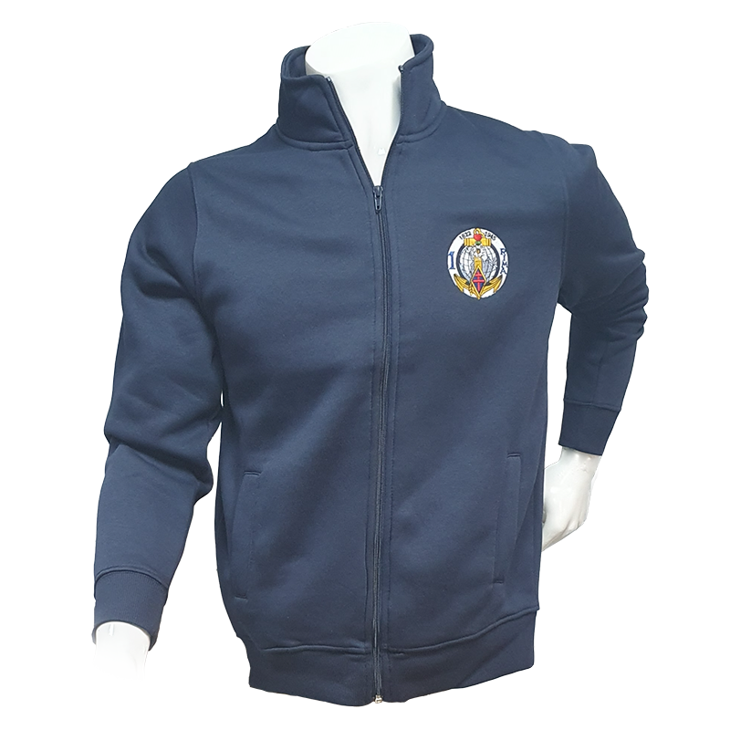 Sweat Gilet "Full Zip" du 1er Régiment d'Infanterie de Marine d'Angoulême (16) - 1° RIMa brodée