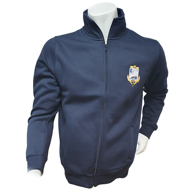 Sweat Gilet "Full Zip" du 2ème Régiment d'Infanterie de Marine du Mans (72) - 2° RIMa brodée