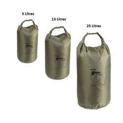 Sac étanche coloris kaki volume de 5 litres