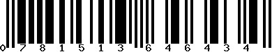 EAN-13 : 0781513646434